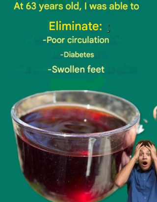 At my 63 years old I was able to eliminate poor circulation, diabetes, swollen feet just by drinking this drink every day👇. The article is in the first comment. 👇