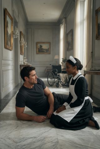 The Disabled Billionaire hadn’t talked to anyone until the New poor black maid did the impossible