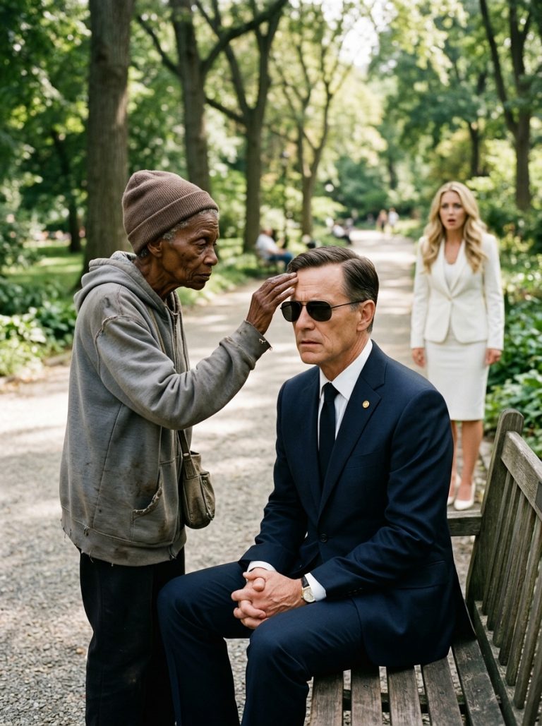“You’re not blind, it’s your wife who puts something in your Drink” – Old woman said to the Billionaire