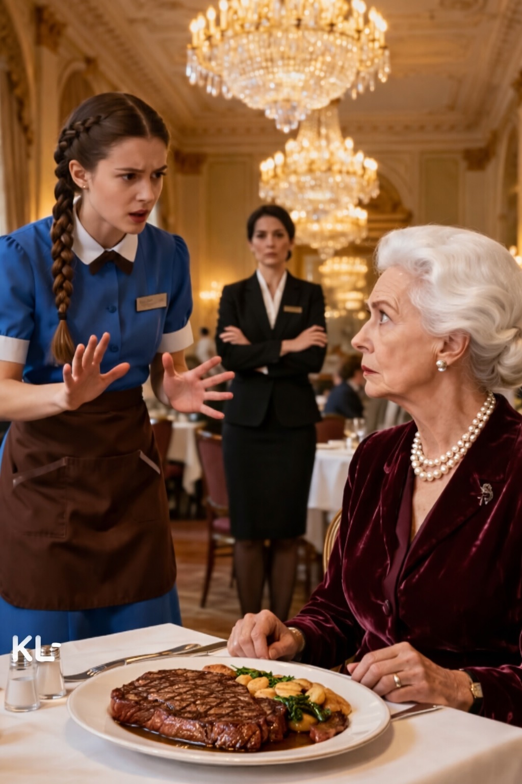 A humble waitress patiently served a deaf woman, unaware that she was the mother of a billionaire. Minutes later, a secret was revealed, and the entire restaurant fell into a stunned silence…