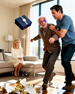 I counted 30 s.l.a.p.s while my son was be:atening me in front of his wife… so I sold his house before lunch and let the doorbell tell him what I would never do to him.