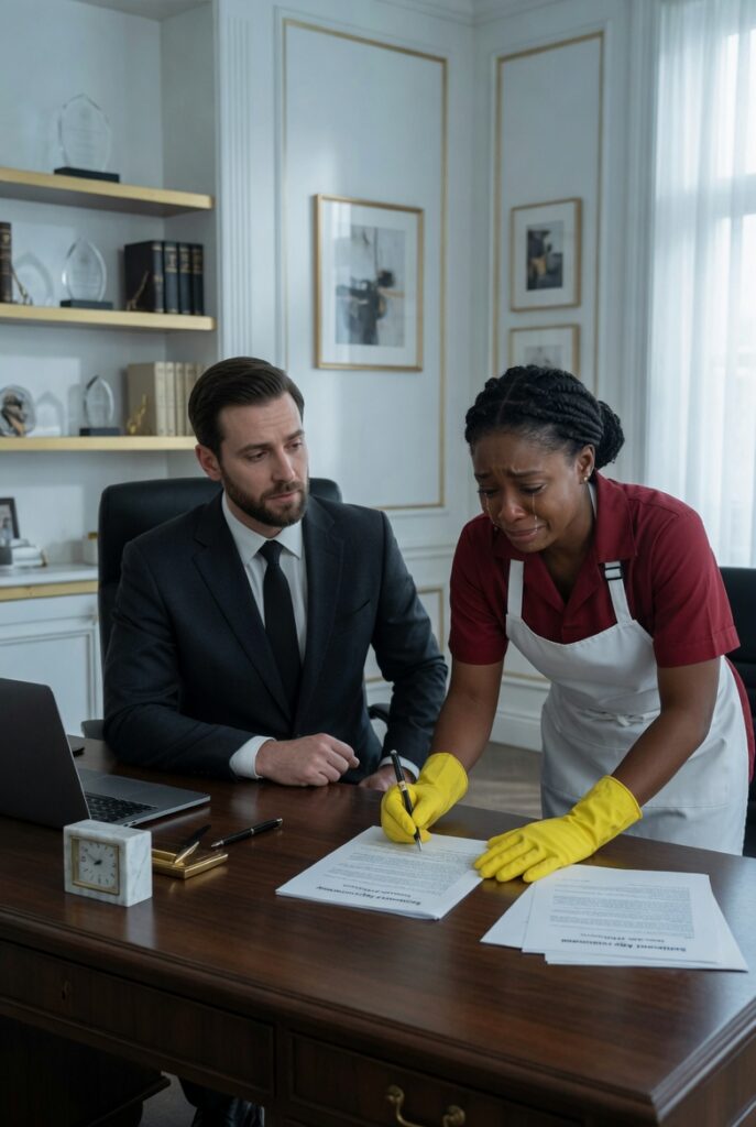 She Signed Her Dismissal In Tears, Hiding Her Pregnancy — 6 Years Later, The Billionaire Boss Found