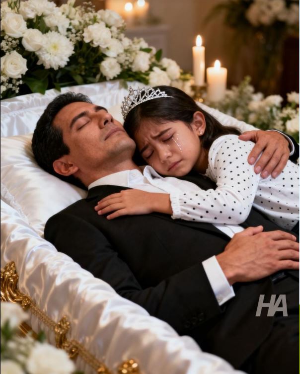 THE LITTLE GIRL CLIMBED INTO HER FATHER’S COFFIN… AND THE DEAD MAN’S HAND HUGGED HER BACK