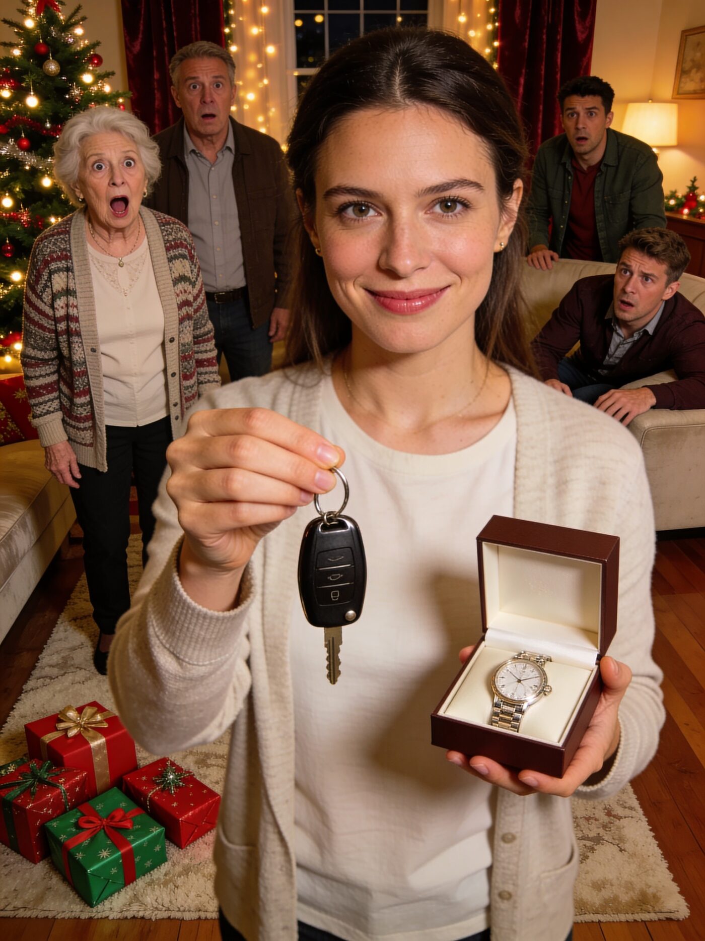 Everyone got gifts but me. Mom laughed, “Oh, we forgot you!” They expected tears. I smiled, “It’s ok—look what I got myself.” The room fell silent when they saw it.