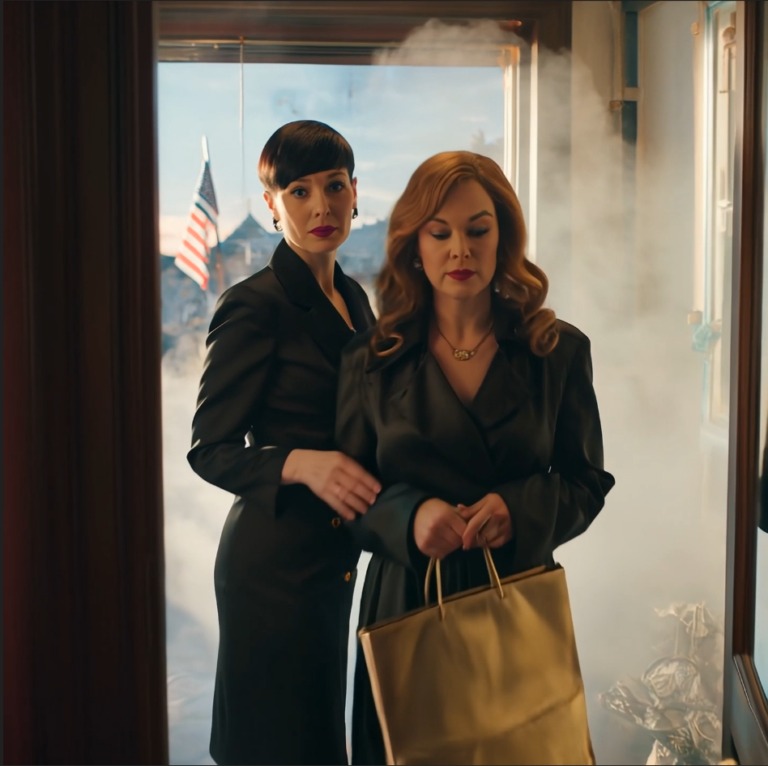 I walked into a greenwich boutique to pick up my mother-of-the-bride gown—and the owner locked the door, turned off the lights, and whispered, “Stay here. Don’t say a word.” Minutes later, i heard my daughter’s voice through the wall, and my body went cold.