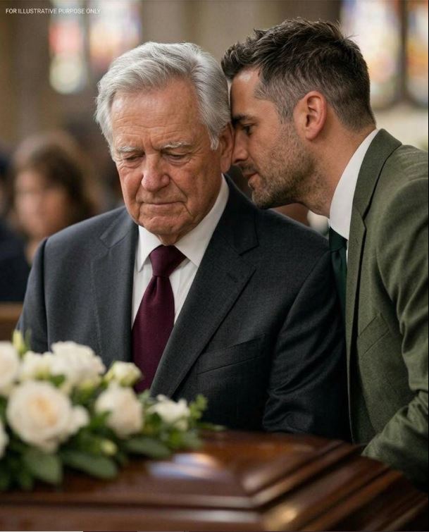 At my daughter’s funeral, my son-in-law leaned close and murmured,