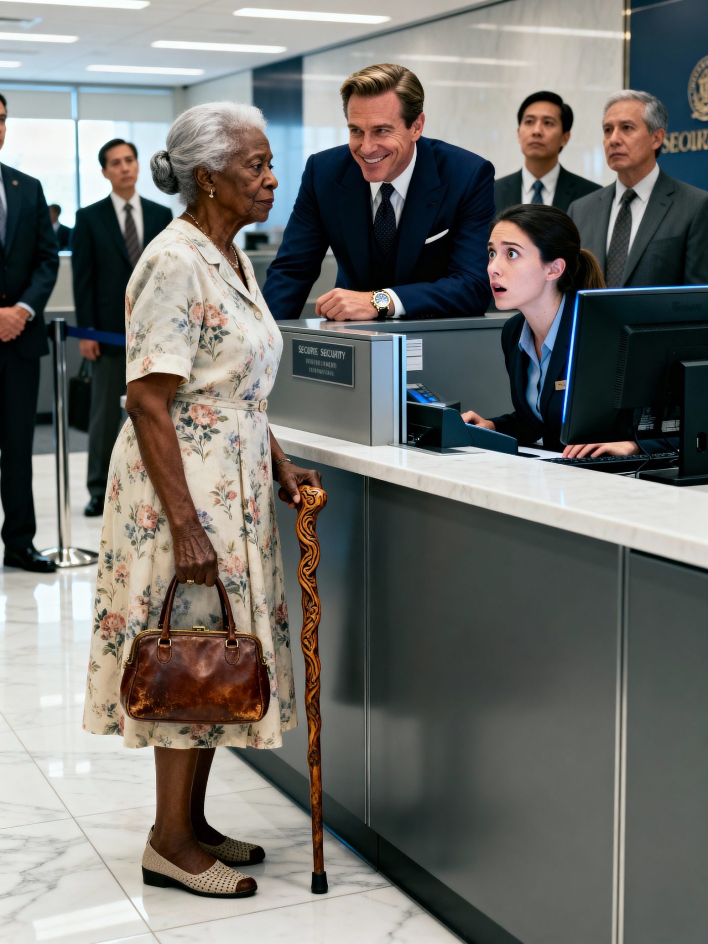 “I JUST WANNA CHECK MY BALANCE”—SAID THE 90-year-old BLACK WOMAN. Millionaire Laughed… UNTIL HE SAW THE SCREEN