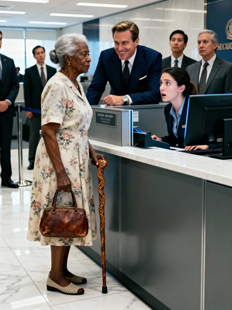 “I JUST WANNA CHECK MY BALANCE”—SAID THE 90-year-old BLACK WOMAN. Millionaire Laughed… UNTIL HE SAW THE SCREEN
