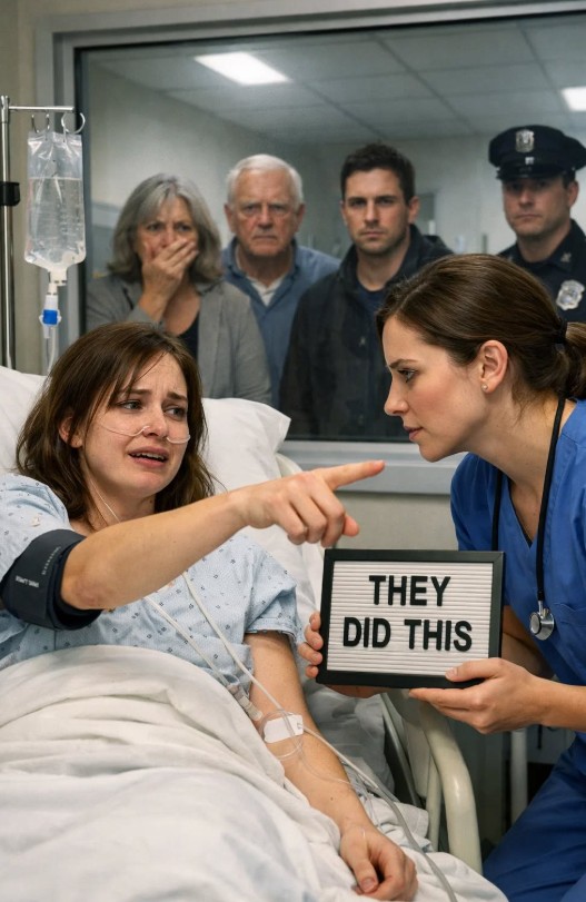 I woke to the steady rhythm of machines and the sour, metallic taste coating my throat. The ICU lights burned through half-open lashes, and I forced myself to stay unfocused—just enough awareness to understand, not enough to be noticed.