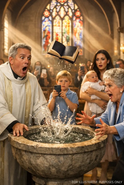 At My Baby’s Baptism, My Grandmother Shouted, “This Child Belongs to the Devil!” The Entire Church Froze. Then My Eight-Year-Old Walked Forward Holding a Phone and Asked, “Great-Grandma… Should I Play What You Said Last Night?” Her Bible Slipped From Her Hands
