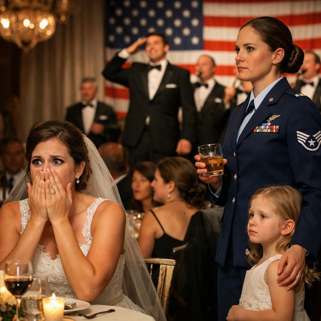 To them, I was just a “low-ranking soldier,” while my CEO sister was the golden child. At her wedding, my mother forced me to stand aside, sneering, “Servants don’t belong at the family table.” When I tried to sit, my sister frowned—and my father slapped me hard. “You’re embarrassing the family. Get out.” Then the groom’s father stepped forward, took the microphone, and said coldly, “Canceled the wedding.”