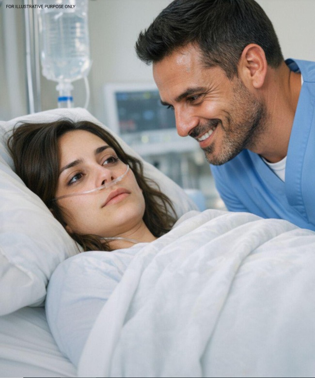 When doctors informed him that his wife had only a few days left, he bent over her hospital bed and, masking his satisfaction with a cold smile, murmured
