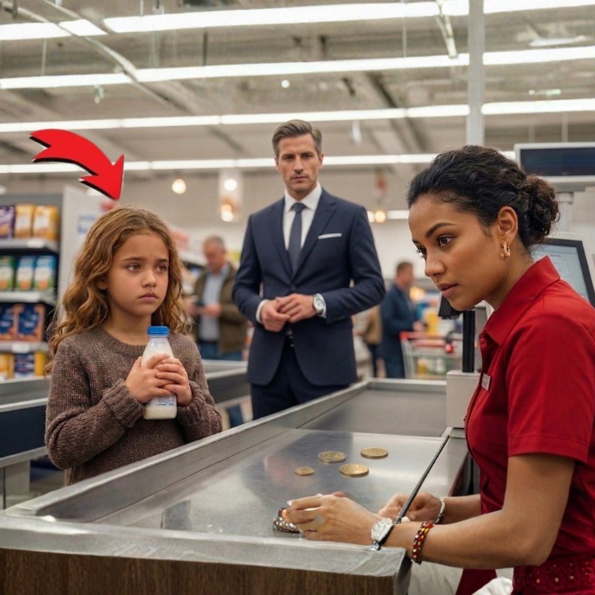 “PLEASE LET ME PAY TOMORROW!” the girl begged, completely unaware that the millionaire was about to change her destiny.