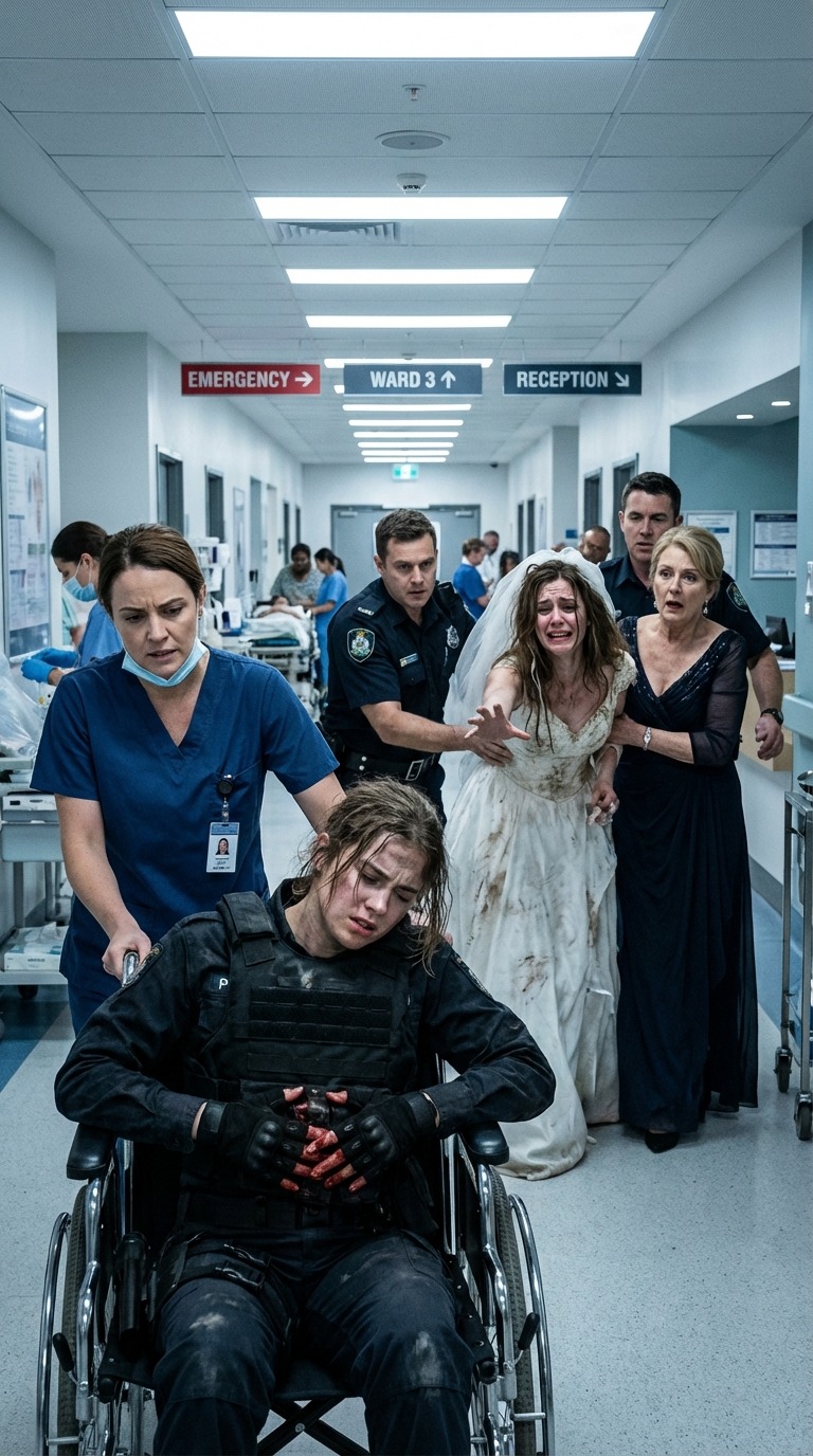 I collapsed in agony at my sister’s wedding rehearsal. Instead of helping, my parents signed a medical refusal form. “She’s just being dramatic, let her wait,” they told the ER. They left me to d//ie so they wouldn’t miss dinner. While the monitor beside me slowed into a terrifying countdown, I realized the one thing hidden inside my tactical jacket was about to turn their perfect high-society weekend into a federal nightmare.