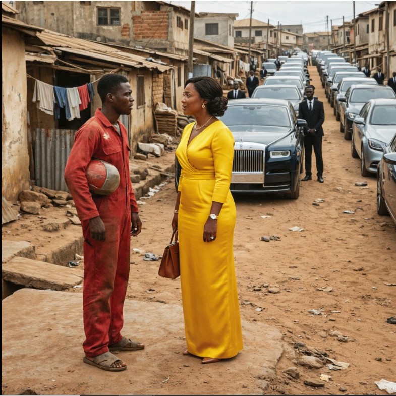 Poor delivery man shelters a lost billionaire woman on the road. Next day, 100 luxury cars surround