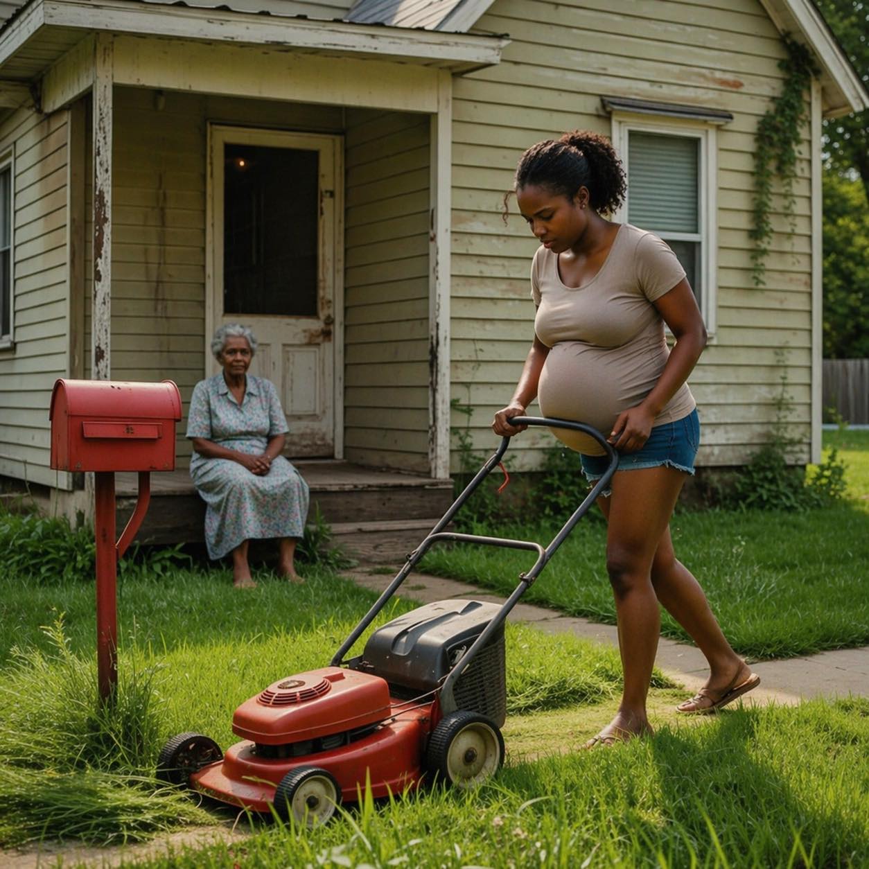 I Mowed the Lawn for the 82-Year-Old Widow Next Door – The Next Morning, a Sheriff Woke Me up with a Request That Made My Blood Run Cold