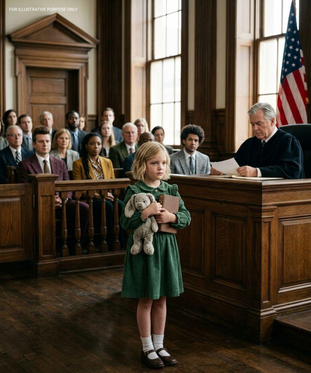 At our divorce hearing, my husband seemed calm as his lawyer painted me as unstable—until my 7-year-old daughter stood up and played a video that made his face go pale and exposed the truth.