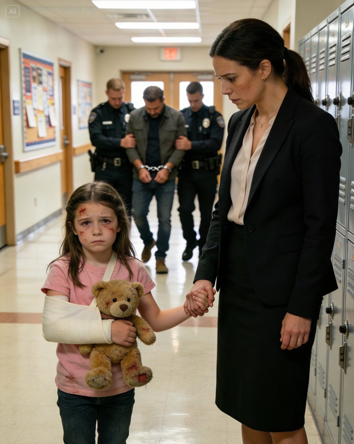 When I went to my daughter’s parent-teacher meeting, I came face-to-face with the man who bullied me all through high school. The next day, the school called—my daughter had collapsed during PE, her body covered in bruises.