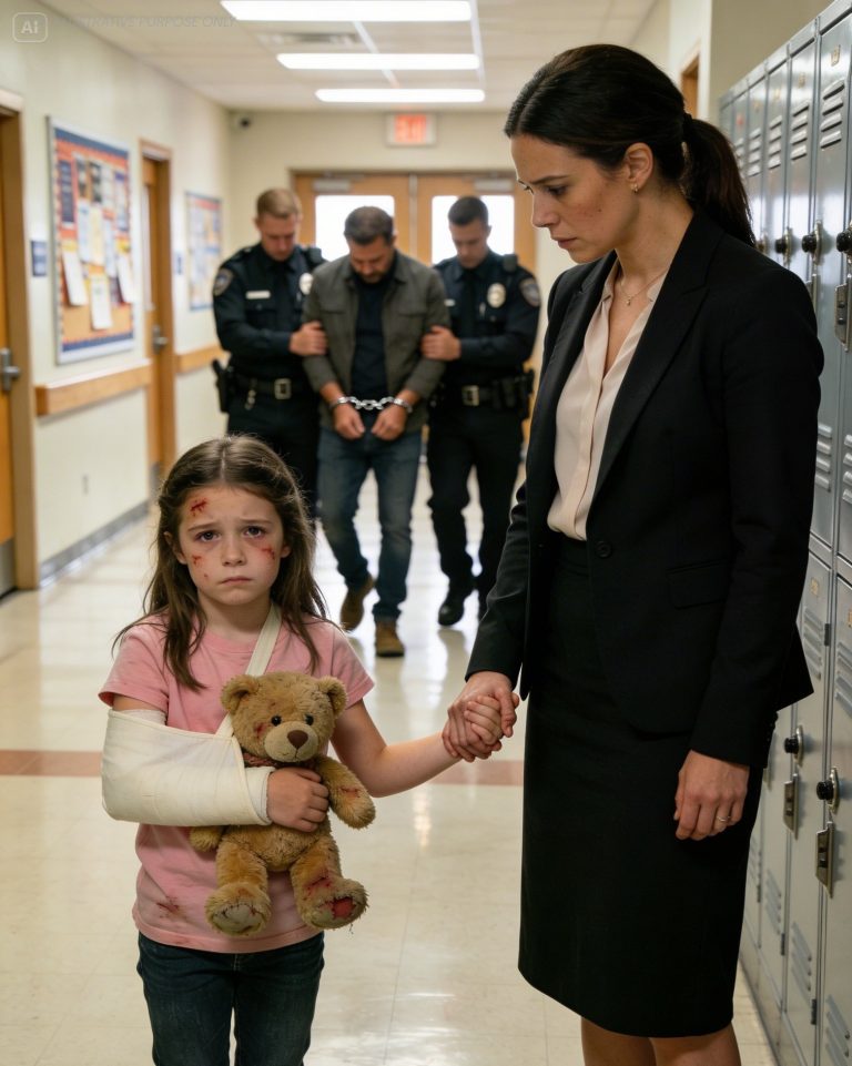 When I went to my daughter’s parent-teacher meeting, I came face-to-face with the man who bullied me all through high school. The next day, the school called—my daughter had collapsed during PE, her body covered in bruises.