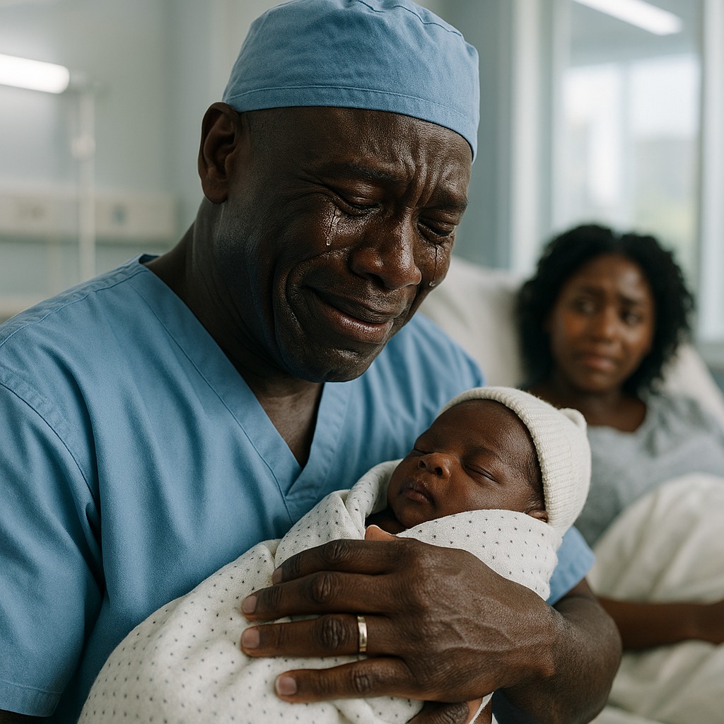 She went to the hospital to give birth, and when the baby was born, the doctor burst into tears upon seeing it…