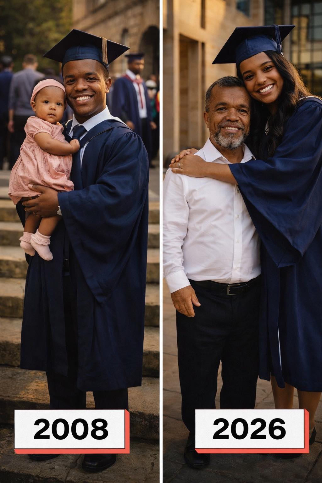 My Dad Raised Me Alone After My Birth Mother Left Me in His Bike Basket at 3 Months Old – 18 Years Later She Showed up at My Graduation