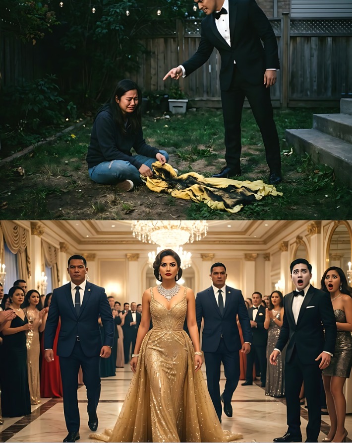 MY HUSBAND BURNS MY ONLY GOOD CLOTHES SO I CAN’T GO TO HIS PROMOTION PARTY