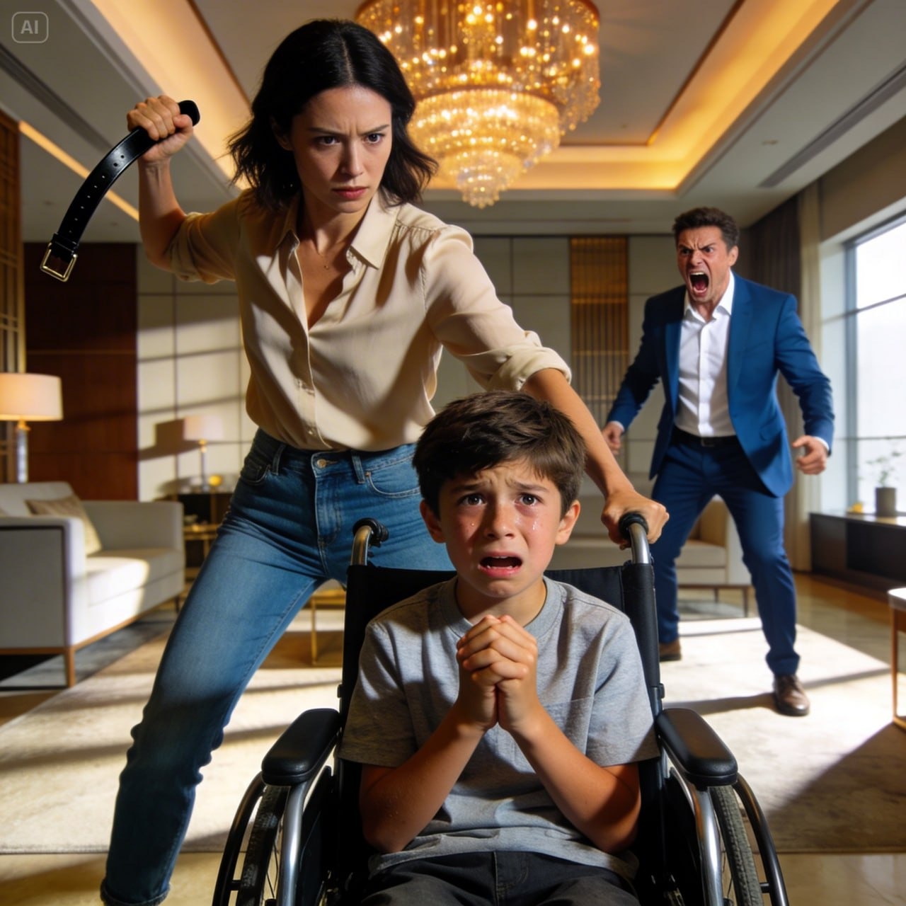 The millionaire hid in the basement — he discovered why his disabled son screamed every morning…