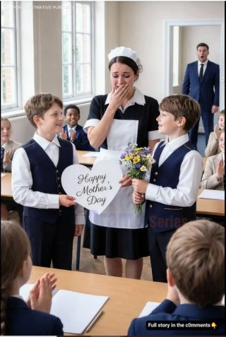 Two Boys Invited the Maid for Mother’s Day—What Happened Next Left Their Billionaire Father Speechless