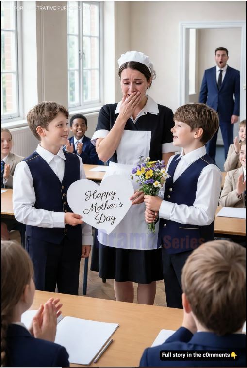 Two Boys Invited the Maid for Mother’s Day—What Happened Next Left Their Billionaire Father Speechless